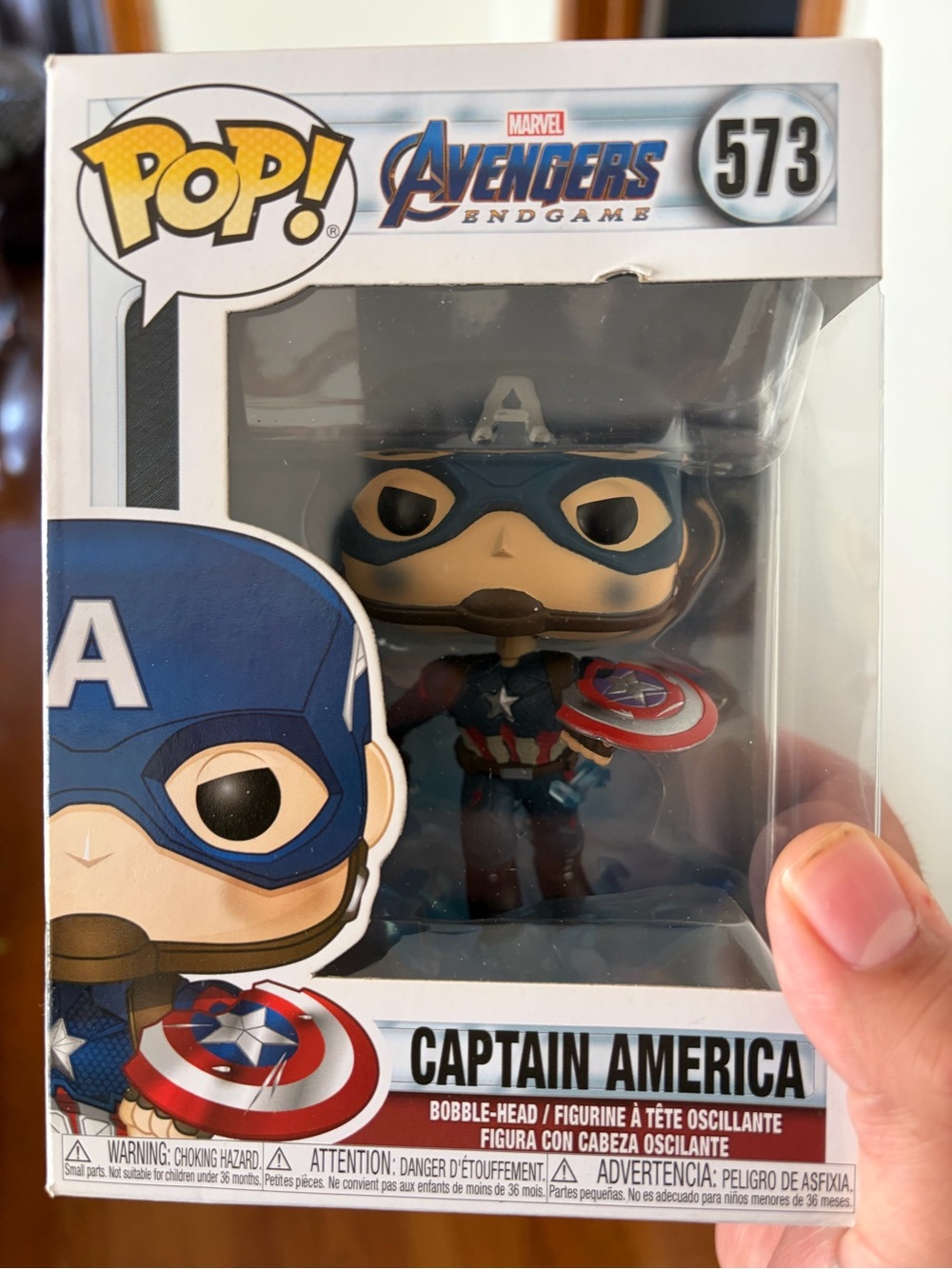 Marvel Captain America Funko Pop! Figure - Blue, Red, White